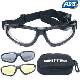 ASG Brille Advanced Combat, 3 Gl�ser Set inkl. Etui