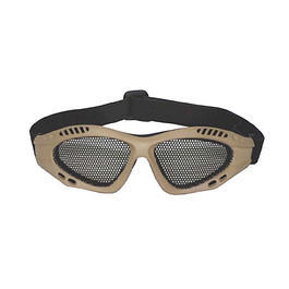 MFH Airsoftbrille&nbsp;sand mit Metallgittereinsatz  