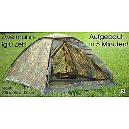 Tarnzelte - Zweimann Iglu Zelt flecktarn