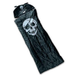 Pilot-Schlafsack Jolly Roger schwarz  