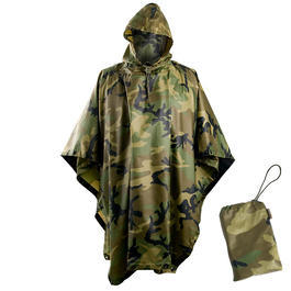 Helikon Poncho woodland Ripstop 