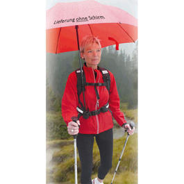 Handsfree Tragesystem f�r Regenschirme 