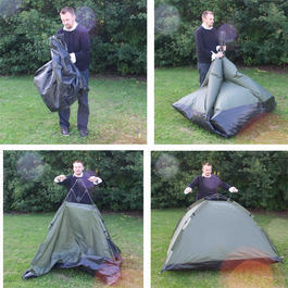 Highlander Pop-Up Zelt&nbsp;Rockall Basic f�r&nbsp;4 Personen oliv 