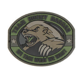 3D Rubber Patch Honey Badger Forest 