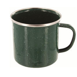 Highlander Tasse Emaille Deluxe gr�n 