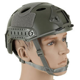 Bravo Airsoft PJ Helm mit NVG Mount Foliage Green 