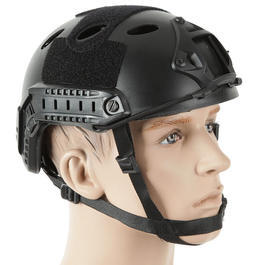 Bravo Airsoft PJ Helm mit NVG Mount schwarz 