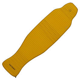 Nordisk Isomatte Grip 2.5 L gelb / schwarz selbstaufblasend mit extrem kleinem Packma