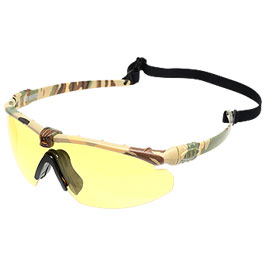 Nuprol Battle Pro Protective Airsoft Schutzbrille camo / gelb