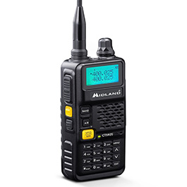 Midland CT590S Handfunkgert Dualband VHF/UHF schwarz