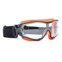 Infield Schutzbrille Defender PC AF AS UV orange/klar