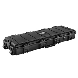 MAX Tactical Large Hard Case Waffenkoffer / Trolley 102 x 36,5 x 14,5 cm Waben-Schaumstoff schwarz