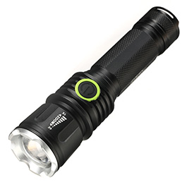 Bailong LED-Taschenlampe mit Zoom, Strobe schwarz