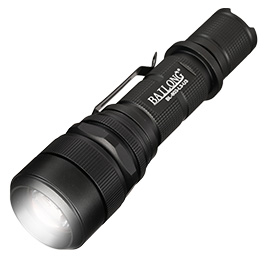 Bailong LED-Taschenlampe mit Zoom, Strobe, SOS schwarz