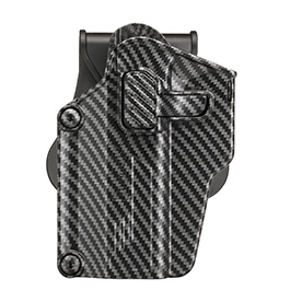 Amomax Per-Fit Universal Tactical Holster Polymer Paddle - passend fr ber 80 Pistolen Links Carbon-Design