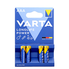 Varta Batterie LR03 AAA Micro Longlife Power 4 Stck