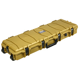 MAX Tactical Large Hard Case Waffenkoffer / Trolley 102 x 36,5 x 14,5 cm PnP-Schaumstoff RAL8000 grnbraun