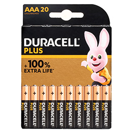 Duracell Plus Alkaline Batterie LR03 AAA Micro 1.5V 20 Stck
