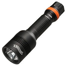 Walther LED Taschenlampe HFC1r 1000 Lumen mit Rotlicht schwarz inkl. Handschlaufe, Grteltasche und Grtelclip