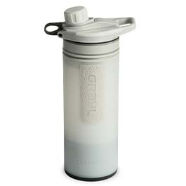 Grayl GeoPress Wasserfilter Trinkflasche 710 ml peak white - fr Wandern, Camping, Outdoor, Survival