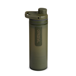 Grayl UltraPress Wasserfilter Trinkflasche 500 ml oliv drab - fr Wandern, Camping, Outdoor, Survival