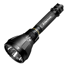 Mactronic LED Taschenlampe Blitz LR11 1100 Lumen schwarz inkl. Akku, Transportkoffer, Tragegurt und Ladegert