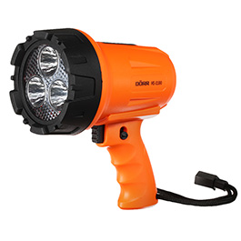Drr LED Handscheinwerfer HS-1100 orange 1100 Lumen inkl. Akku und USB-Ladekabel