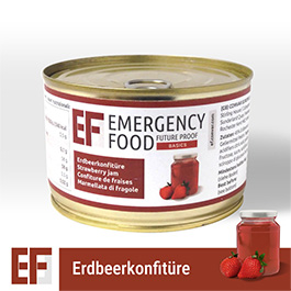 Emergency Food Basic Erdbeer Konfitre 400g Dose