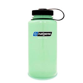 Nalgene Weithals-Trinkflasche WH Silo 1 Liter BPA-frei glow-grn