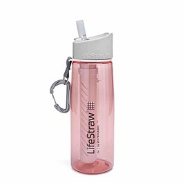 LifeStraw Go Trinkflasche mit Wasserfilter 650 ml coral - fr Survival, Outdoor, Wandern, Camping