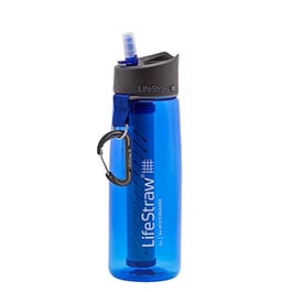 LifeStraw Go Trinkflasche mit Wasserfilter 650 ml royal blue - fr Survival, Outdoor, Wandern, Camping