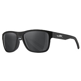 Wiley X Sonnenbrille Ovation matt schwarz Glser grau inkl. Brillenetui und Seitenschutz
