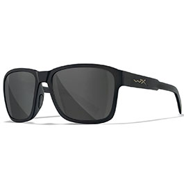 Wiley X Sonnenbrille Trek matt schwarz Glser grau inkl. Brillenetui und Seitenschutz