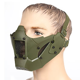 Nuprol Mesh Mask V4 mit Halterung fr / ohne FAST Helme oliv