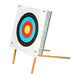 EK Archery Schaumstoff Ziel 60x60x10 cm inkl. Stnder, Zielscheibe, Pins - bis 35 lbs