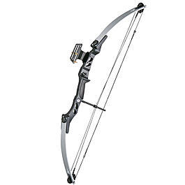 Compound Bogen 55lbs&nbsp;silber/schwarz 