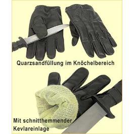 Verteidigungshandschuh&nbsp;Spectra mit Sandf�llung aus Leder&nbsp; 