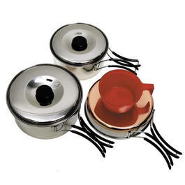 Edelstahl Kochset MFH 1 Person&nbsp;&nbsp;