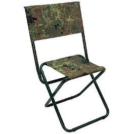 Klappstuhl mit Lehne flecktarn 