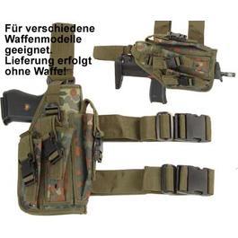 Pistolenbeinholster, flecktarn