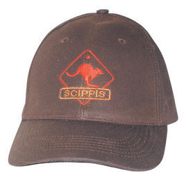 Baseball-Cap Oilskin braun