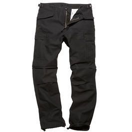 Vintage Industries Hose&nbsp;M65 Heavy Satin Pant schwarz 