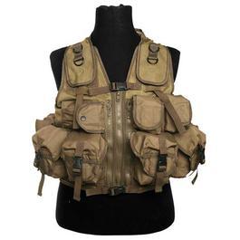 Einsatzweste Tactical 9 Taschen Mil-Tec coyote 