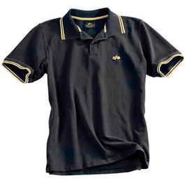 Alpha Industries Polo Shirt Twin Stripes, schwarz 