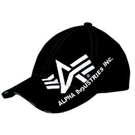 Baseball-Cap Alpha Industries Big A, schwarz 