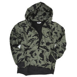 Sweatjacke mit Kapuze, Russian green camo  