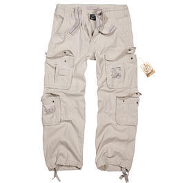Brandit Pure Vintage Hosen, old white
