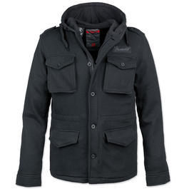 Brandit Sweatjacke Detroit, schwarz