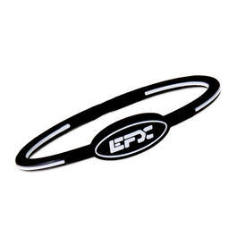 EFX Silikonarmband oval, schwarz wei�