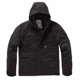 Vintage Industries Parka Douglas schwarz 
